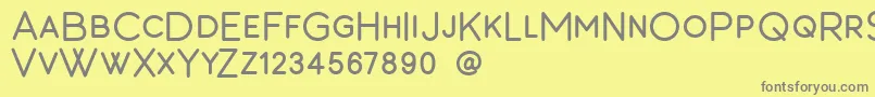 Barton Font – Gray Fonts on Yellow Background