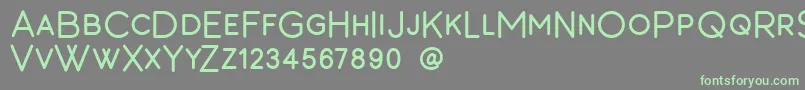 Barton-Schriftart – Grüne Schriften auf grauem Hintergrund