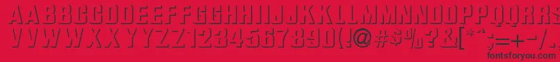 Bas Relief Font – Black Fonts on Red Background