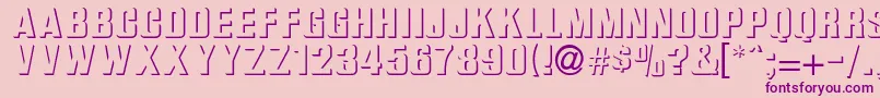 More about Bas Relief Font Bas Relief Font – Purple Fonts on Pink Background