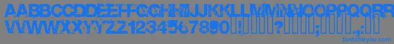 Base 02 Font – Blue Fonts on Gray Background