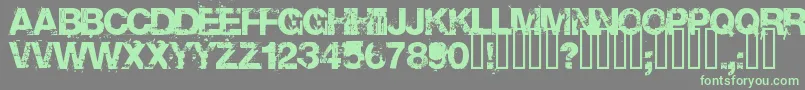 Base 02 Font – Green Fonts on Gray Background