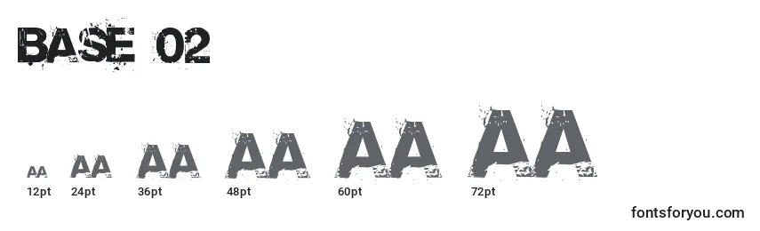 Base 02 Font Sizes