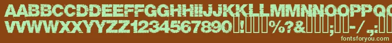 Base05 Font – Green Fonts on Brown Background