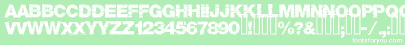 Base05 Font – White Fonts on Green Background