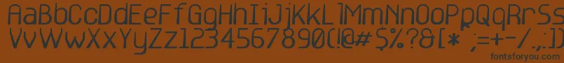 base6 Font – Black Fonts on Brown Background