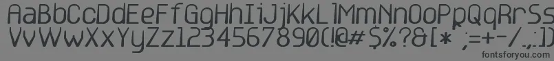 base6 Font – Black Fonts on Gray Background