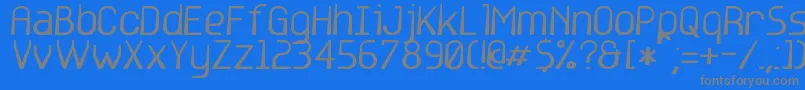 フォントbase6 – 青い背景に灰色の文字