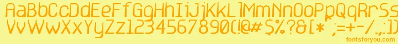 Шрифт base6 – оранжевые шрифты на жёлтом фоне