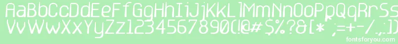 フォントbase6 – 緑の背景に白い文字