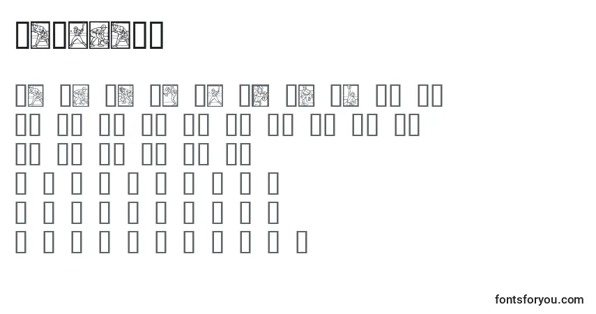 Шрифт Baseball (120768) – алфавит, цифры, специальные символы