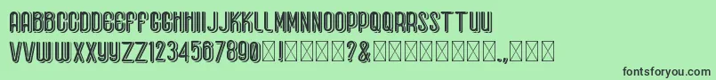 BaseboyGreak Font – Black Fonts on Green Background