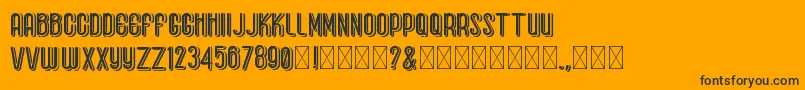 BaseboyGreak Font – Black Fonts on Orange Background