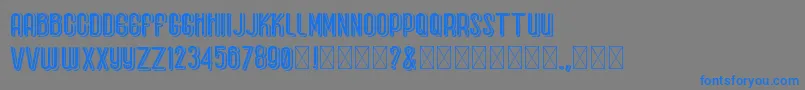 BaseboyGreak-Schriftart – Blaue Schriften auf grauem Hintergrund