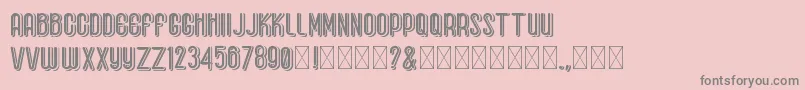 BaseboyGreak Font – Gray Fonts on Pink Background