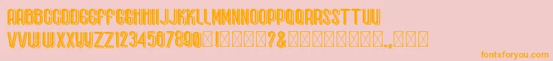 BaseboyGreak Font – Orange Fonts on Pink Background