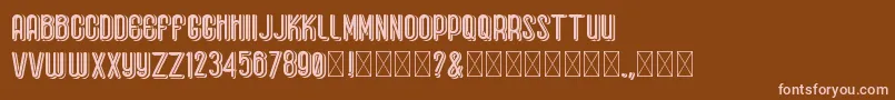 BaseboyGreak Font – Pink Fonts on Brown Background