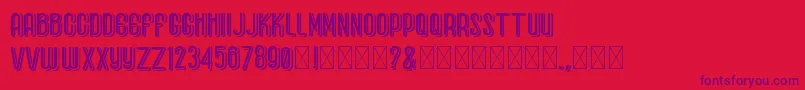 BaseboyGreak Font – Purple Fonts on Red Background