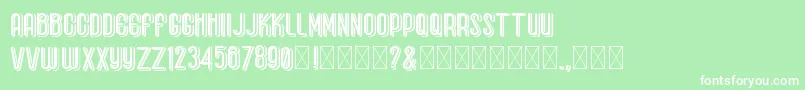 BaseboyGreak Font – White Fonts on Green Background