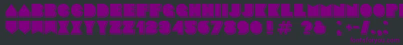 Basenglah Shadow Font – Purple Fonts on Black Background
