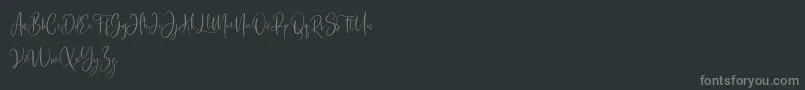 Bashira Free Font – Gray Fonts on Black Background