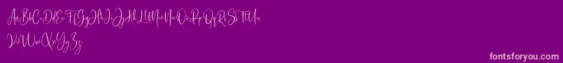 Police Bashira Free – polices roses sur fond violet