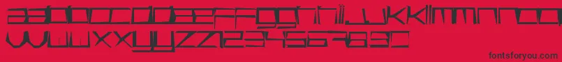 Basica Cartoon Free promo Font – Black Fonts on Red Background