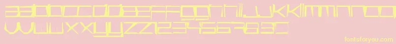 Basica Cartoon Free promo Font – Yellow Fonts on Pink Background