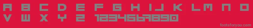 Basica regular update Free Font – Gray Fonts on Red Background