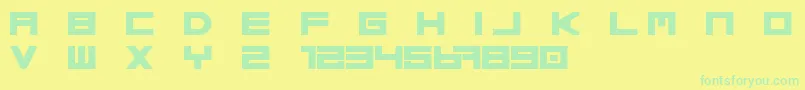 En savoir plus sur la police Basica regular update Free Police Basica regular update Free – polices vertes sur fond jaune