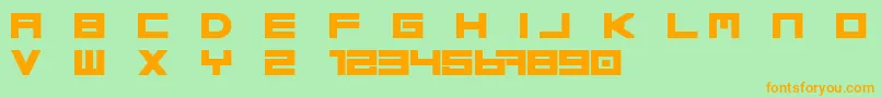 En savoir plus sur la police Basica regular update Free Police Basica regular update Free – polices orange sur fond vert