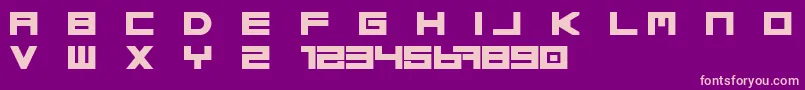 Basica regular update Free Font – Pink Fonts on Purple Background