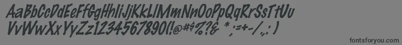 FeltmarkItalic Font – Black Fonts on Gray Background