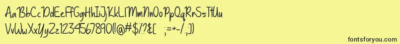 Basically Yes   Font – Black Fonts on Yellow Background