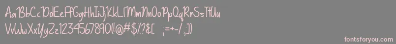 Basically Yes   Font – Pink Fonts on Gray Background