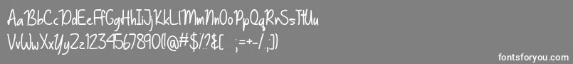 Basically Yes  -Schriftart – Weiße Schriften auf grauem Hintergrund
