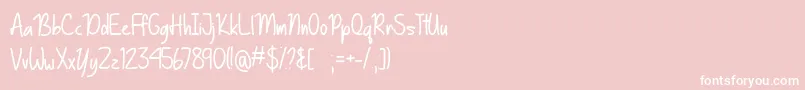 Basically Yes   Font – White Fonts on Pink Background