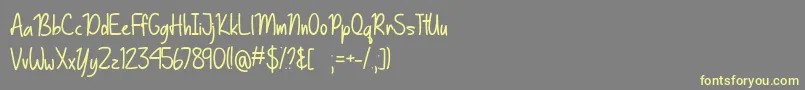 Basically Yes   Font – Yellow Fonts on Gray Background