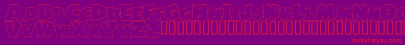 BASIF    Font – Red Fonts on Purple Background