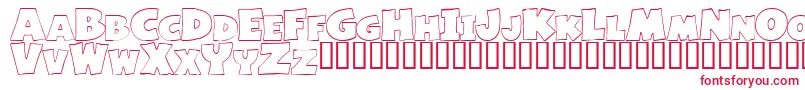 BASIF    Font – Red Fonts on White Background