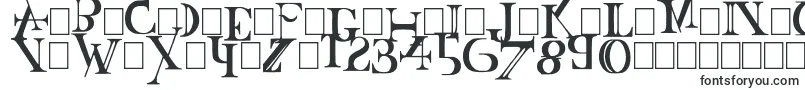 Baskertown-fontti – vääristyneet fontit