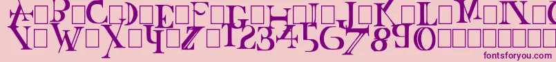 Baskertown Font – Purple Fonts on Pink Background