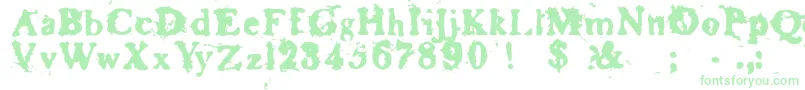 BASKR    Font – Green Fonts on White Background