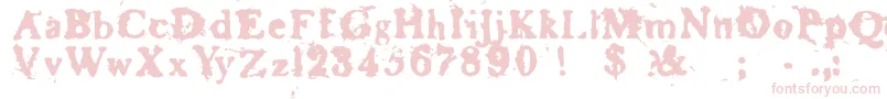 BASKR   -Schriftart – Rosa Schriften auf weißem Hintergrund