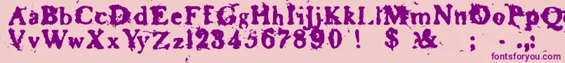 BASKR    Font – Purple Fonts on Pink Background
