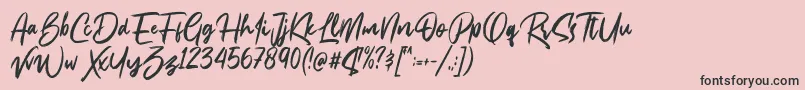 Bassheads Font – Black Fonts on Pink Background