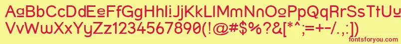 StreetUpper Font – Red Fonts on Yellow Background