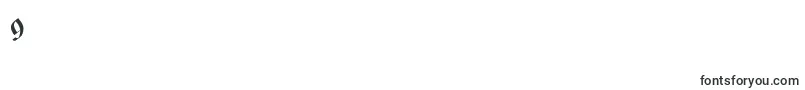 フォントBastarda K – フォント数字9