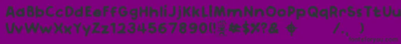 Bastardo Font – Black Fonts on Purple Background