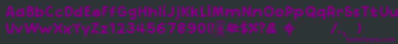 Шрифт Bastardo – фиолетовые шрифты на чёрном фоне